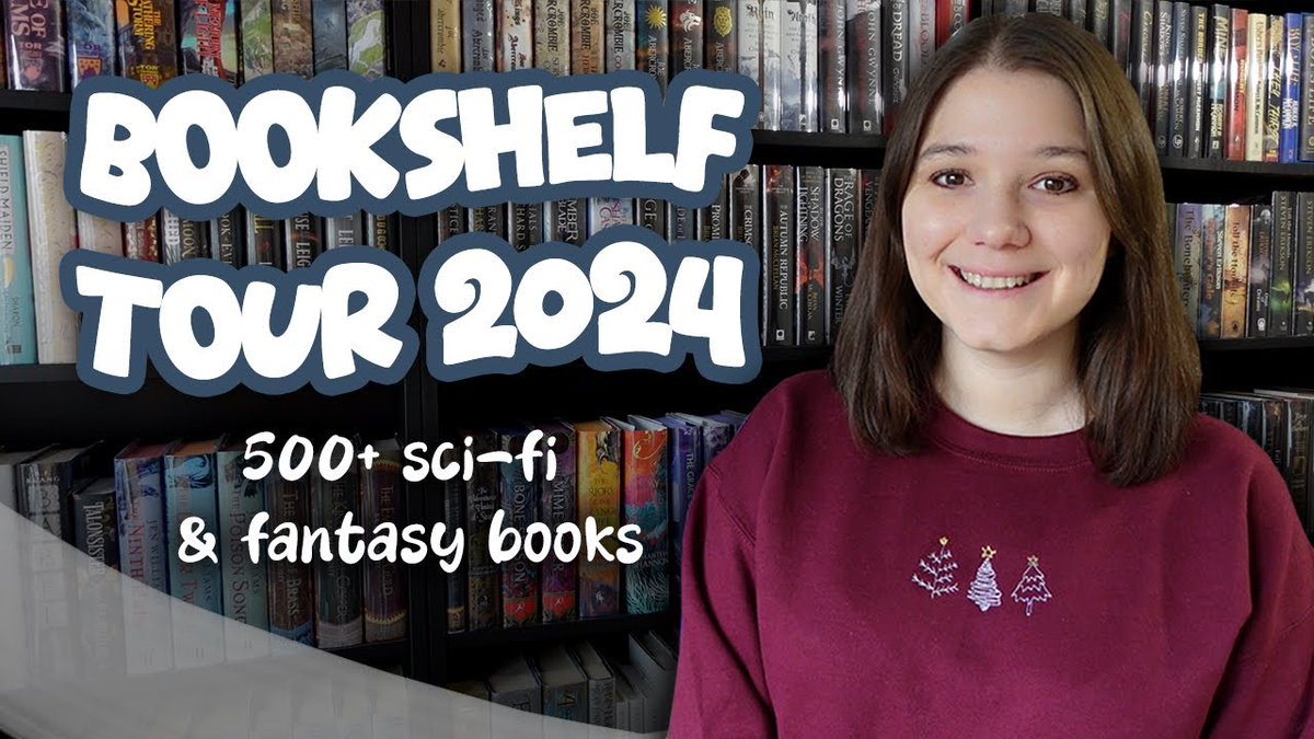 New video ✨ my 2024 bookshelf tour 📚 youtu.be/BHWfOAaPMSA