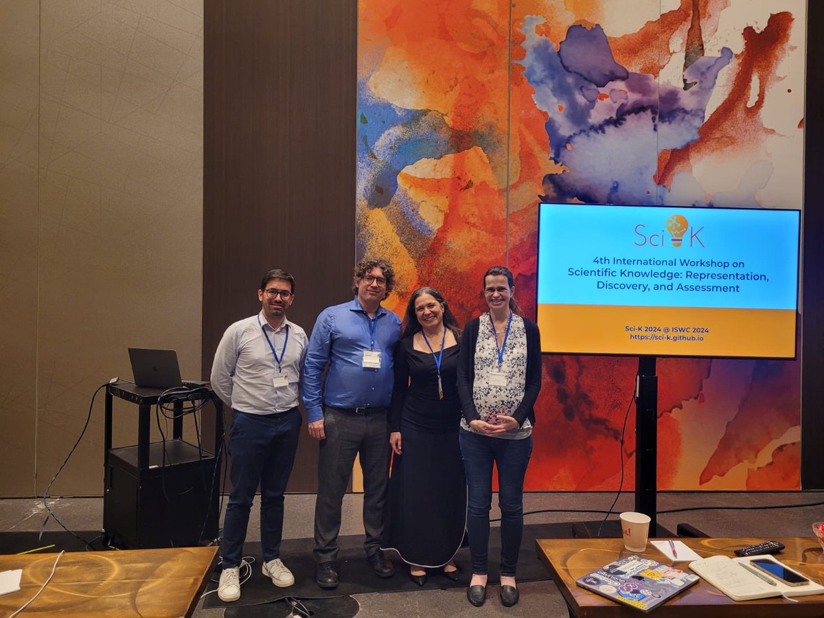 Sci-K @ ISWC2025 (@scik_workshop) on Twitter photo And this is a wrap from us. We will soon start working on #scik2025
<a href="/iswc_conf/">International Semantic Web Conference</a>
Itβs been a fantastic day #scik2024 And this is a wrap from us. We will soon start working on #scik2025
<a href="/iswc_conf/">International Semantic Web Conference</a>
Itβs been a fantastic day #scik2024