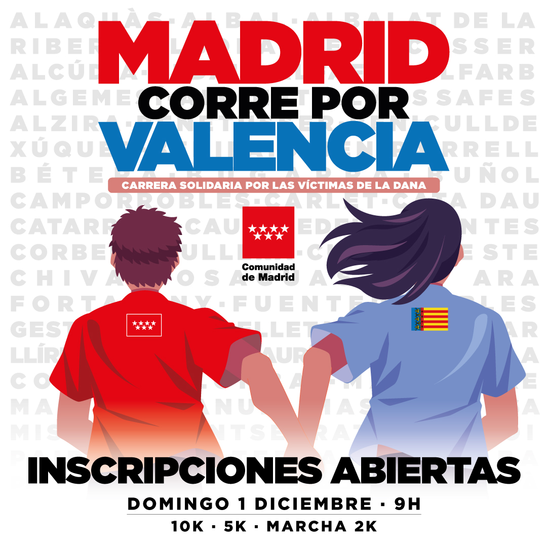 MADRID CORRE POR VALENCIA

(Enlace de inscripción en el próximo tuit)