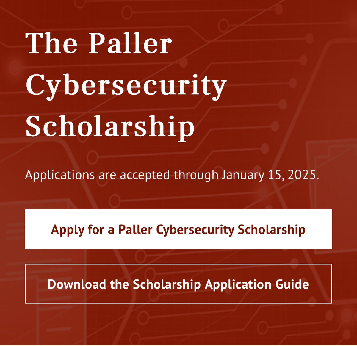 Interested in starting a career in Cybersecurity? Check out the Paller Cybersecurity Scholarship.

Share with anyone who may be interested in this opportunity 👇🏾

sans.edu/paller-cyberse…