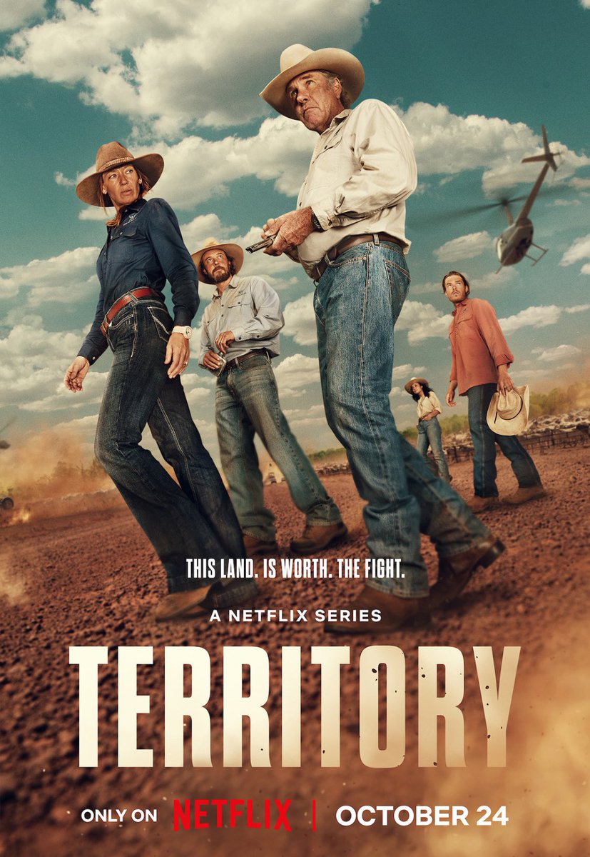 DOPreston's tweet image. Always reluctant to start any new series on #Netflix, what with them cancelling everything I like, but if you’re looking for something new #Territory is really good.