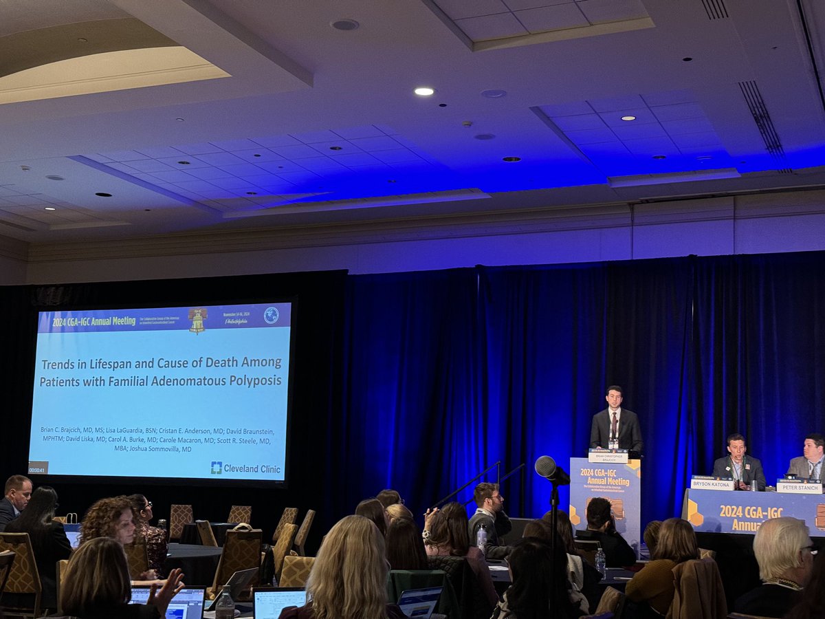 josh sommovilla (@jsommov) on Twitter photo Recent <a href="/ClevelandClinic/">Cleveland Clinic</a> colorectal fellow <a href="/BBrajcich/">Brian Brajcich</a> presenting #CGAIGC24 our Weiss center registry data on changes in FAP causes of death over time. Gastric ca uptrending, desmoids still a challenge…
<a href="/DavidLiskaMD/">David Liska</a> <a href="/DrMikeValente/">Michael A. Valente</a> <a href="/CGAIGC/">CGA-IGC</a> <a href="/burkegastrodoc/">Carol Burke</a> Recent <a href="/ClevelandClinic/">Cleveland Clinic</a> colorectal fellow <a href="/BBrajcich/">Brian Brajcich</a> presenting #CGAIGC24 our Weiss center registry data on changes in FAP causes of death over time. Gastric ca uptrending, desmoids still a challenge…
<a href="/DavidLiskaMD/">David Liska</a> <a href="/DrMikeValente/">Michael A. Valente</a> <a href="/CGAIGC/">CGA-IGC</a> <a href="/burkegastrodoc/">Carol Burke</a>