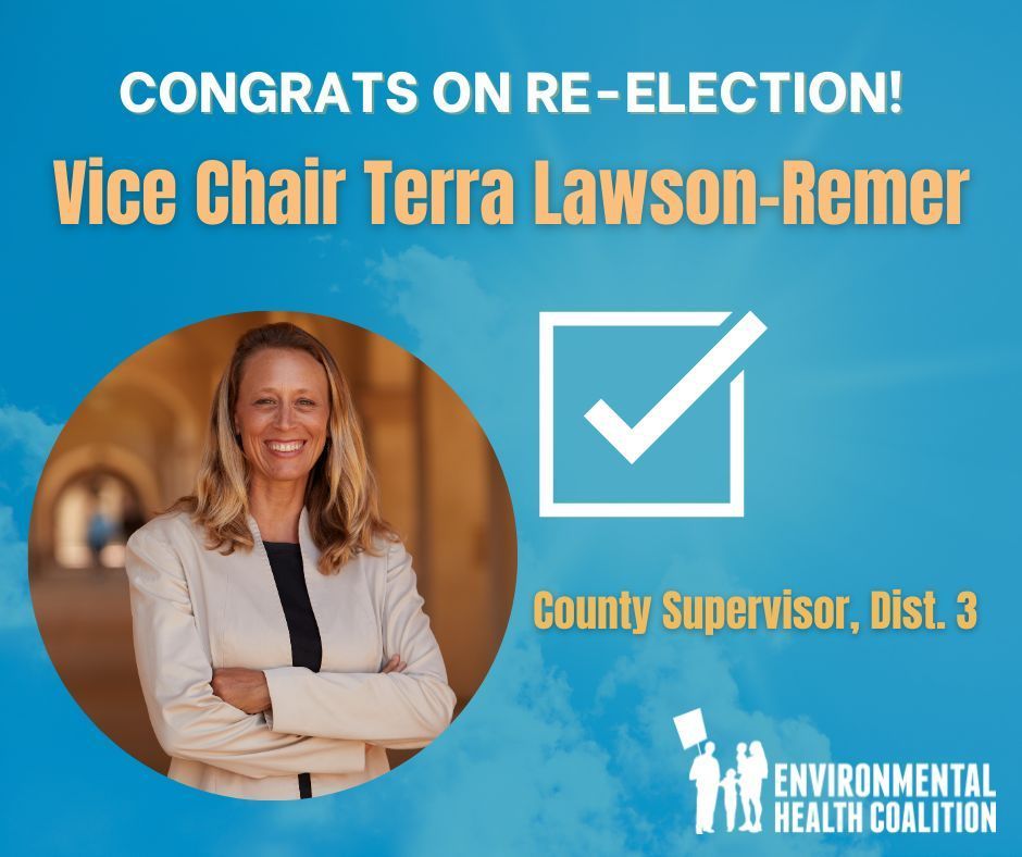 ✊🏼 Congrats to Vice Chair Terra Lawson-Remer on her re-election as County Supervisor, Dist. 3! She has proven her commitment to fighting for climate justice and dismantling decades of environmental racism impacting low-income communities of color.

#CityHeights #Election2024