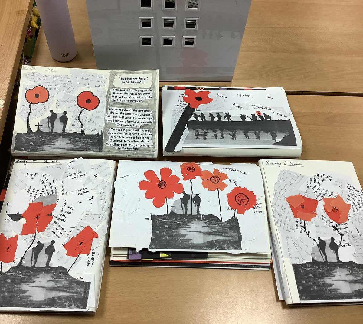 nlancingprimary's tweet image. Year 6  2024 Remembrance Art and Writing. #art #writing #RemembranceDay