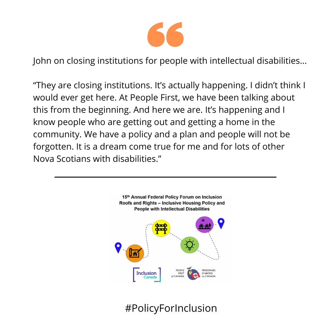 John Cox is a life-long member of PFC. John speaks about his advocacy work to close down institutions and his own journey to finding an inclusive and supportive home. #PolicyForInclusion