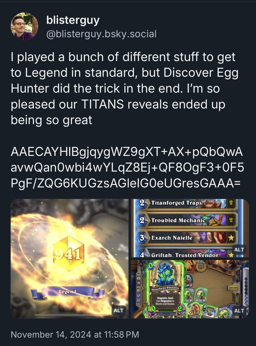 Sometimes the wind blows us in directions we didn’t expect, like playing a sweet Discover Egg Hunter to Standard Legend, or posting about it in new places