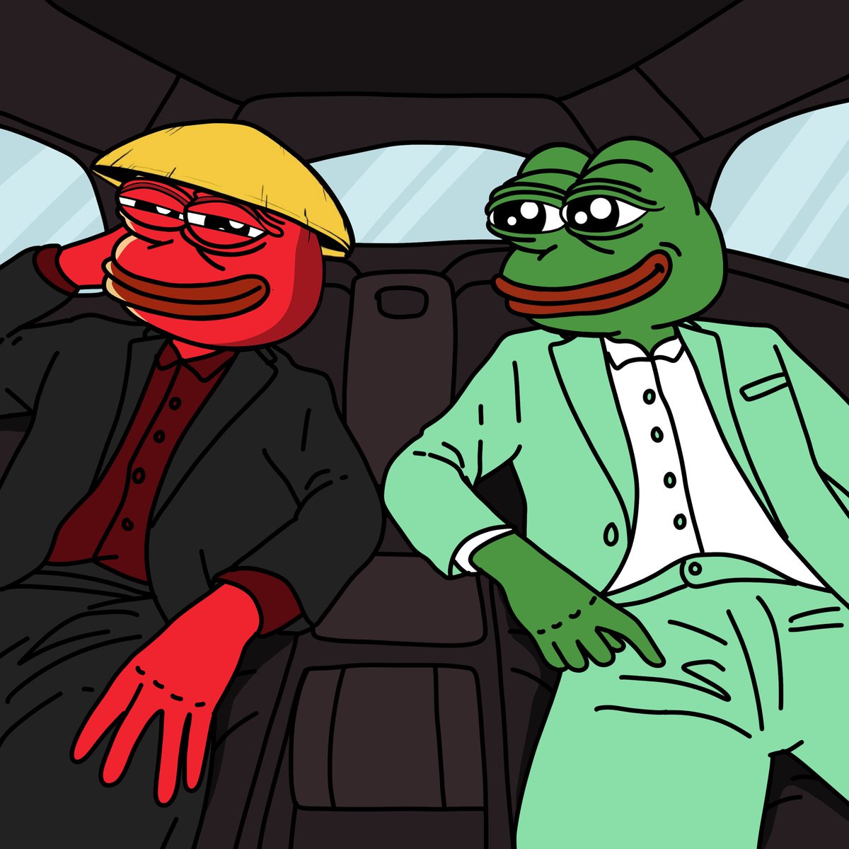 peipeierc20's tweet photo. The ride of our lives is upon us all. 
Giddy up $PEPE show Chinese $PEIPEI the journey ahead 🐸 https://t.co/s6oF0gXVEY