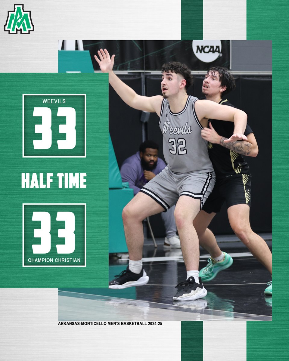 Half time score update! 🏀

#WeevilNation