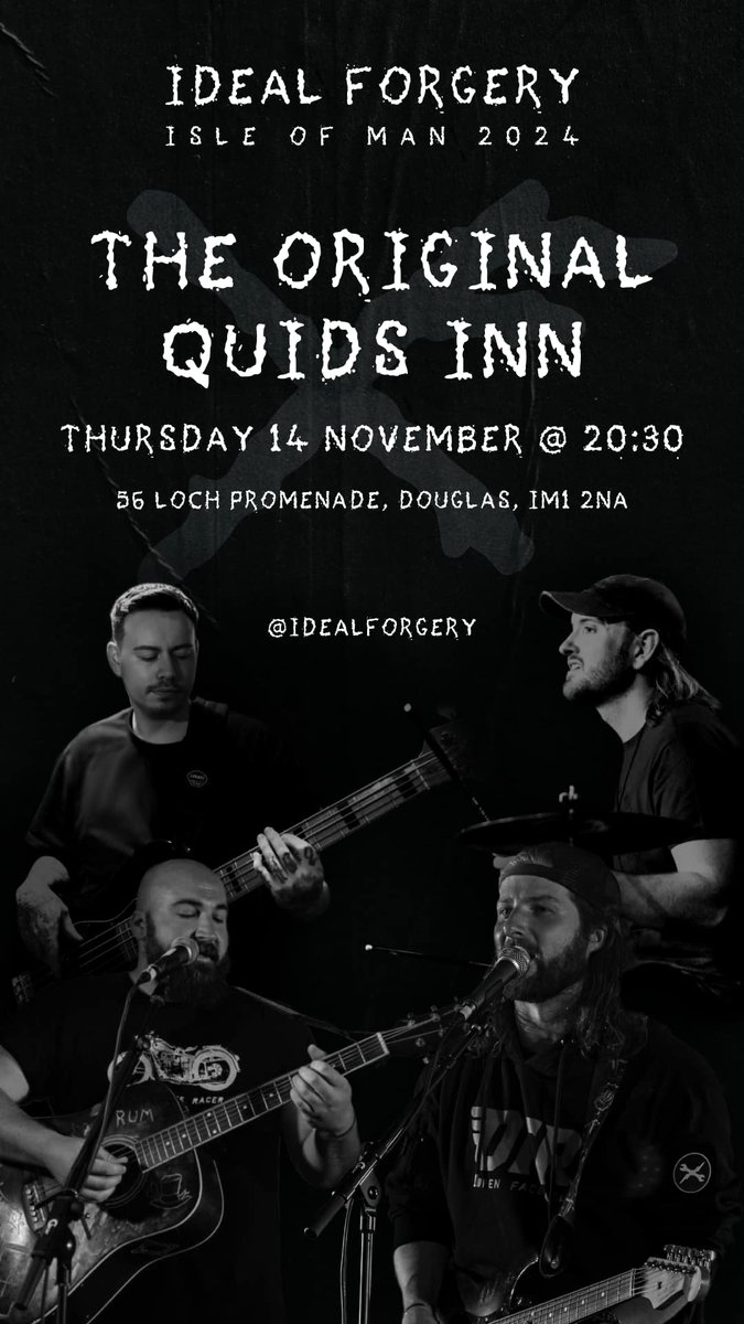 QuidsInn's tweet image. #LIVEMUSIC 8-30pm @QuidsInn
Ideal Forgery are here, always great to welcome the prodigal boys back to the Island. Elmo Ashall-Kelly along for the ride too.
Amazing original music and belting covers form incredibly talented musicians.
#DontMissIt #SupportMusicians #KEEPITLIVE