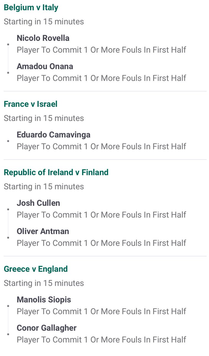 FIRST HALF FOULS ⚠️

Single, Cross game longshot