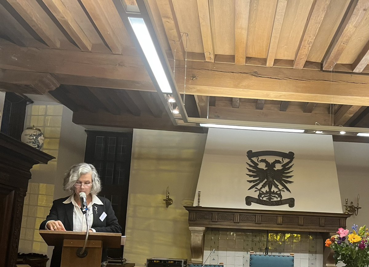 Als lid van de Raad van Advies van Stichting Comenius Museum in Naarden aanwezig bij de internationale conferentie “Comenius: education, anthropology &amp; cosmology”, hier tijdens de keynote van de Groningse kunsthistoricus Ann-Sophie Lehmann.