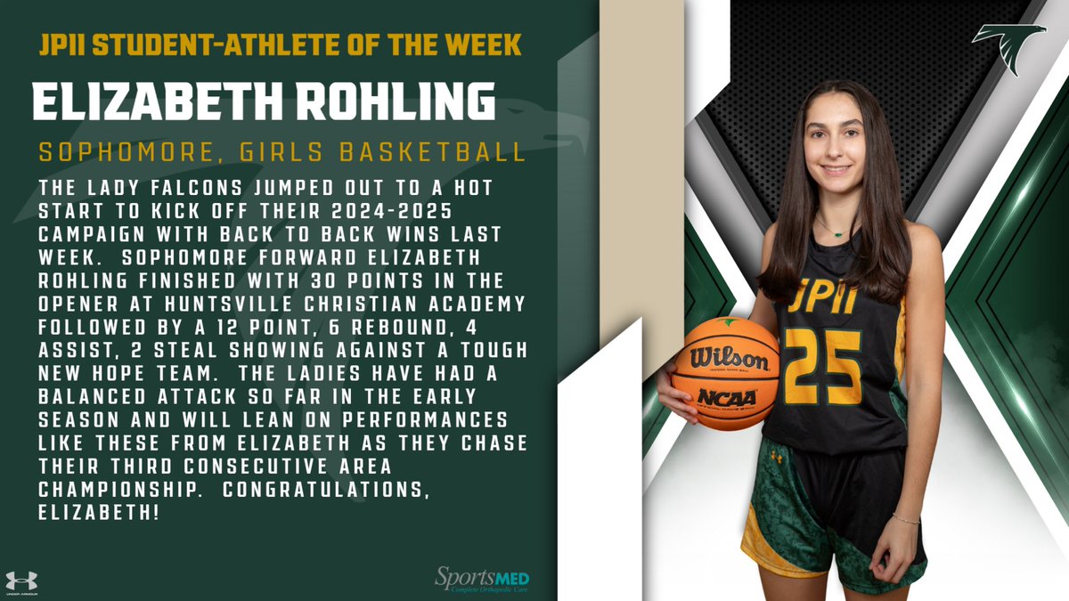 Congrats to Elizabeth Rohling!