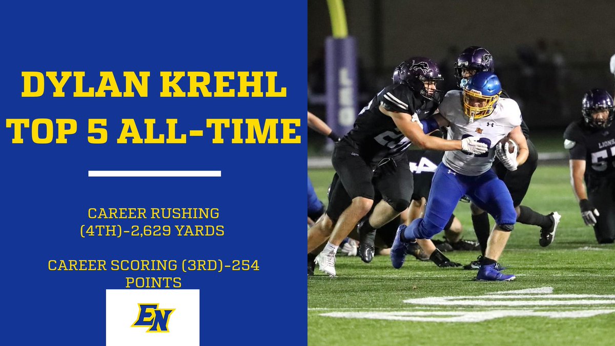 Congrats to Dylan Krehl for cracking into the Top 5 All-Time in rushing and scoring!