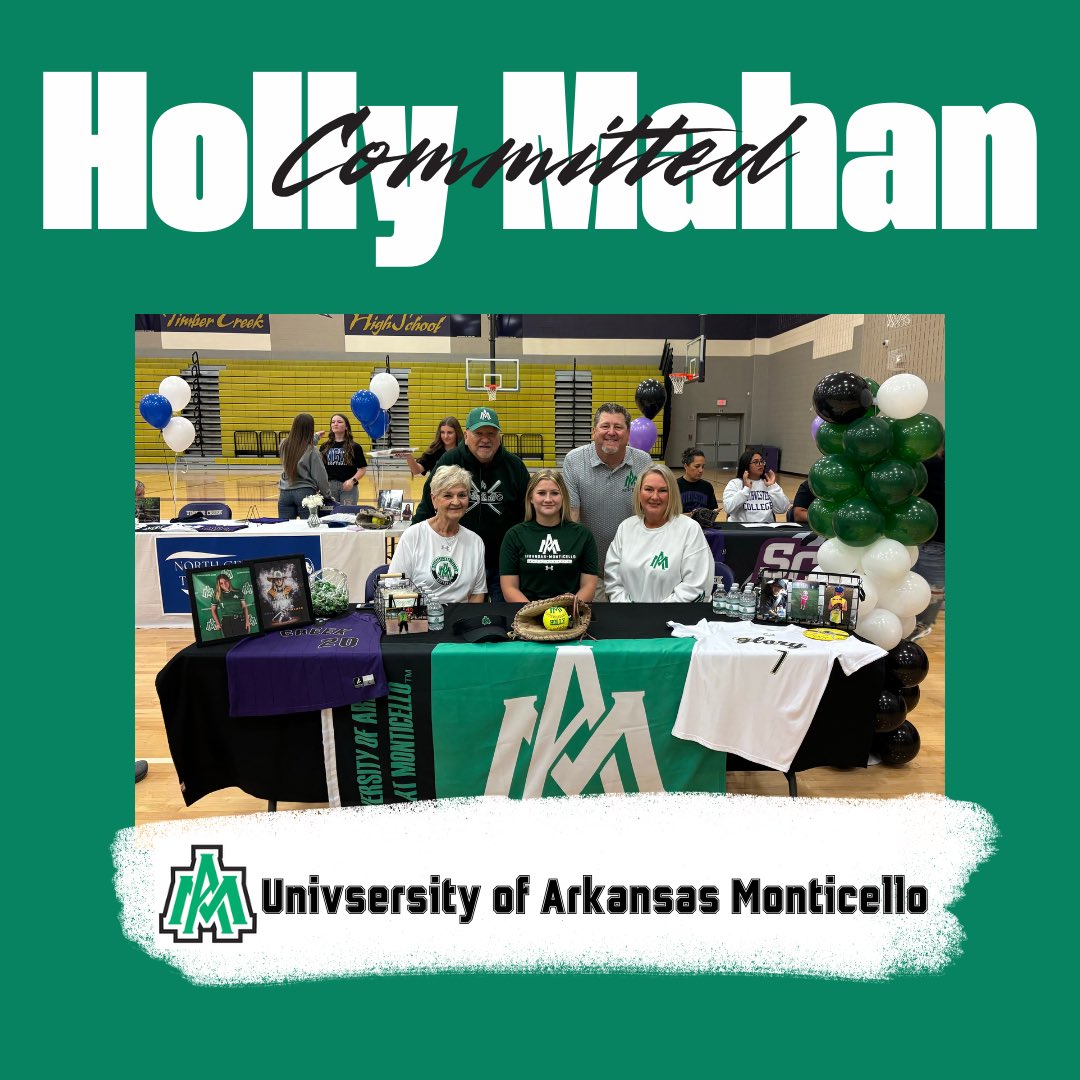 Congratulations <a href="/MahanSoftball/">Holly Mahan</a> !!! <a href="/UAMsports/">UAM Athletics</a> is lucky to have you!! <a href="/KISDAthletics/">Keller ISD Athletics</a>