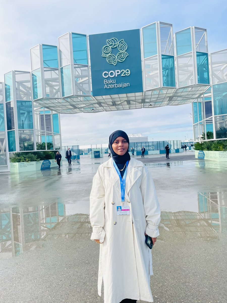 Zamzam_Guutaale's tweet photo. Thrilled to be at #COP29 in Baku! Ready to learn, connect, and advocate for bold climate action. Let’s create a resilient future together! 🌍💪 #TogetherForClimate #COP29 https://t.co/WwSQwAhfxr