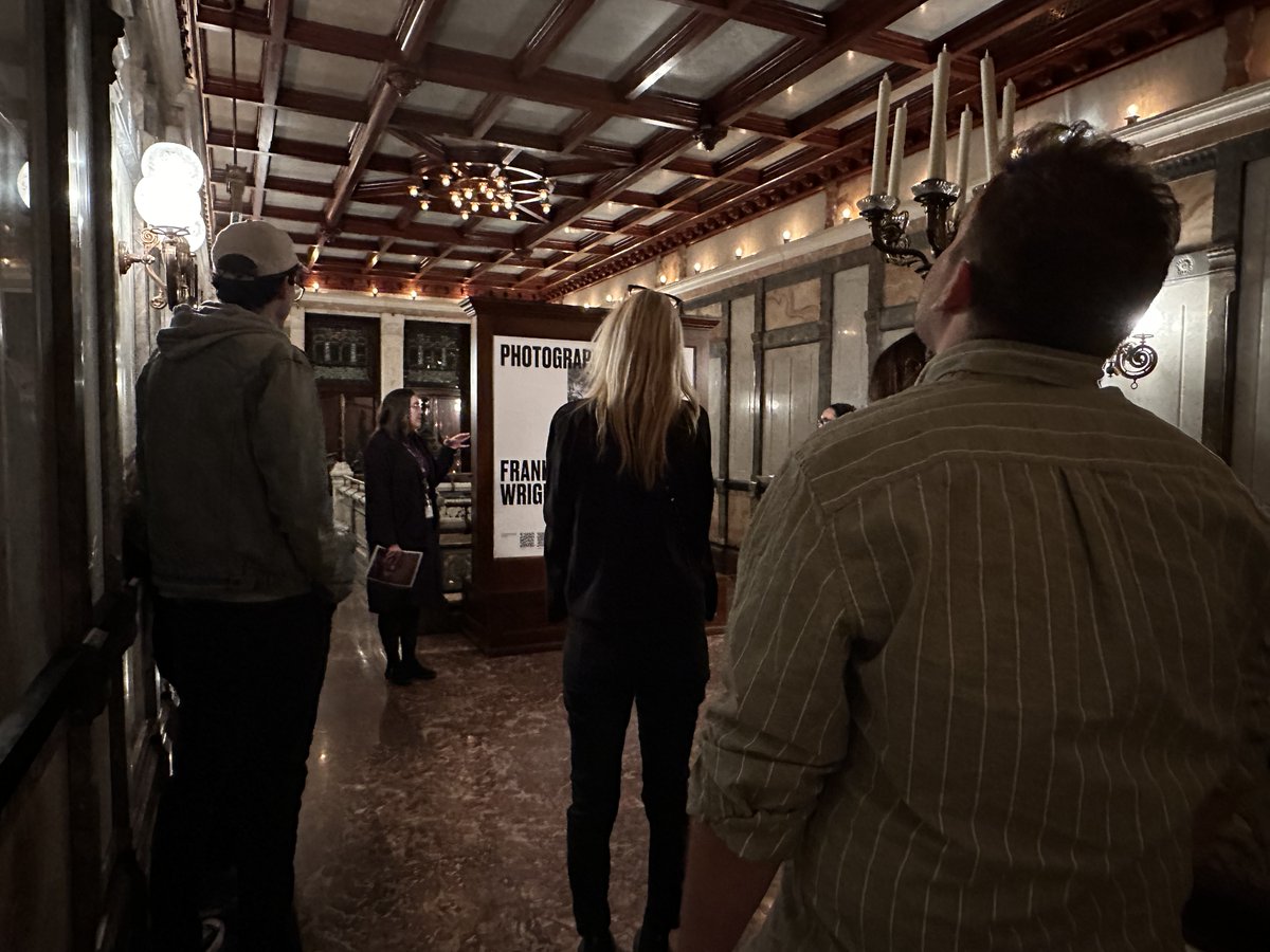 flwtedu's tweet photo. Enjoy these snapshots from Tuesday night's "Evening for Educators" event. Educators toured the Driehaus Museum and its featured exhibit "Photographing Frank Lloyd Wright". Then, working with photographer Lisa Lindvay, teachers took photographs of their own using Polaroid cameras. https://t.co/3Vn2P8ddt2