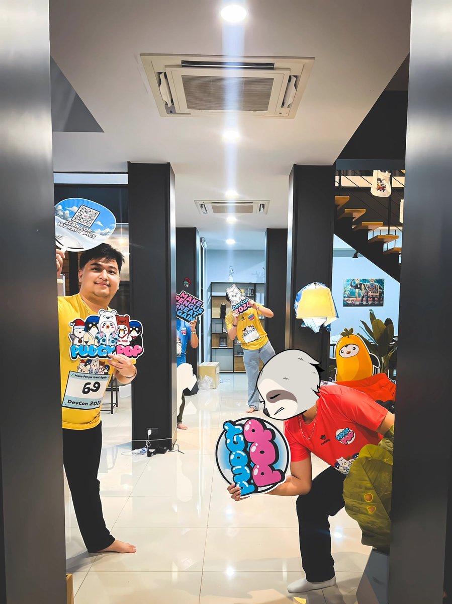 Would you look at that, the boys crashed at the <a href="/PudgyPop/">Pudgy Pop</a> event! 

🥚the Mario Kart Man, <a href="/Deemos_Eth/">Deemos</a> 
🥚I beat <a href="/SinsNFT/">Sins</a> an avid pool pro in a 3-2 standing
🥚And <a href="/Rev_AIO/">Rev</a> our resident yapper

#PudgyPop