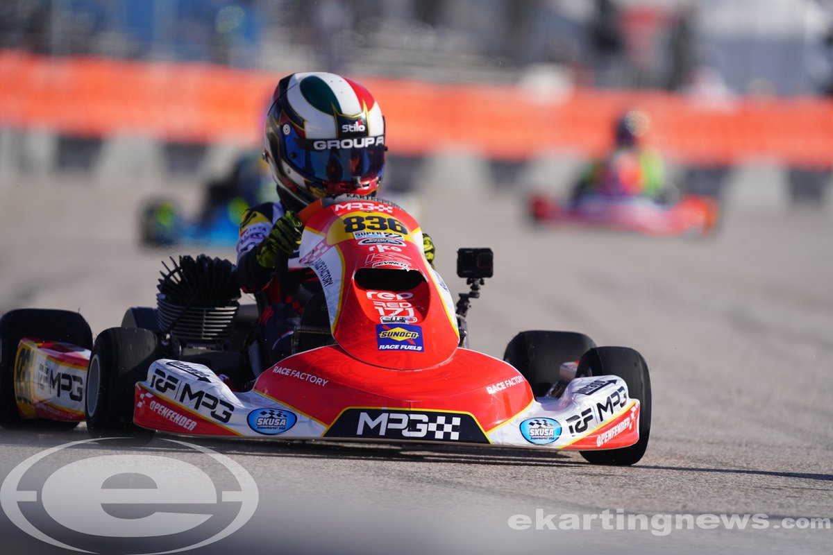 #EKNatSKUSA #SuperNats27
KA100 Junior Qualifying
1. John Antonino – 52.330
2. Turner Brown
3. Max Cristea
4. Ty Fisher
5. Sebastian Garzon
6. Mick Blankespoor
7. Enzo Vidmontiene
8. Diego Ardiles
9. Alexander Vanchev
10. Mateo Calderon 
#SKUSASuperNationals #karting