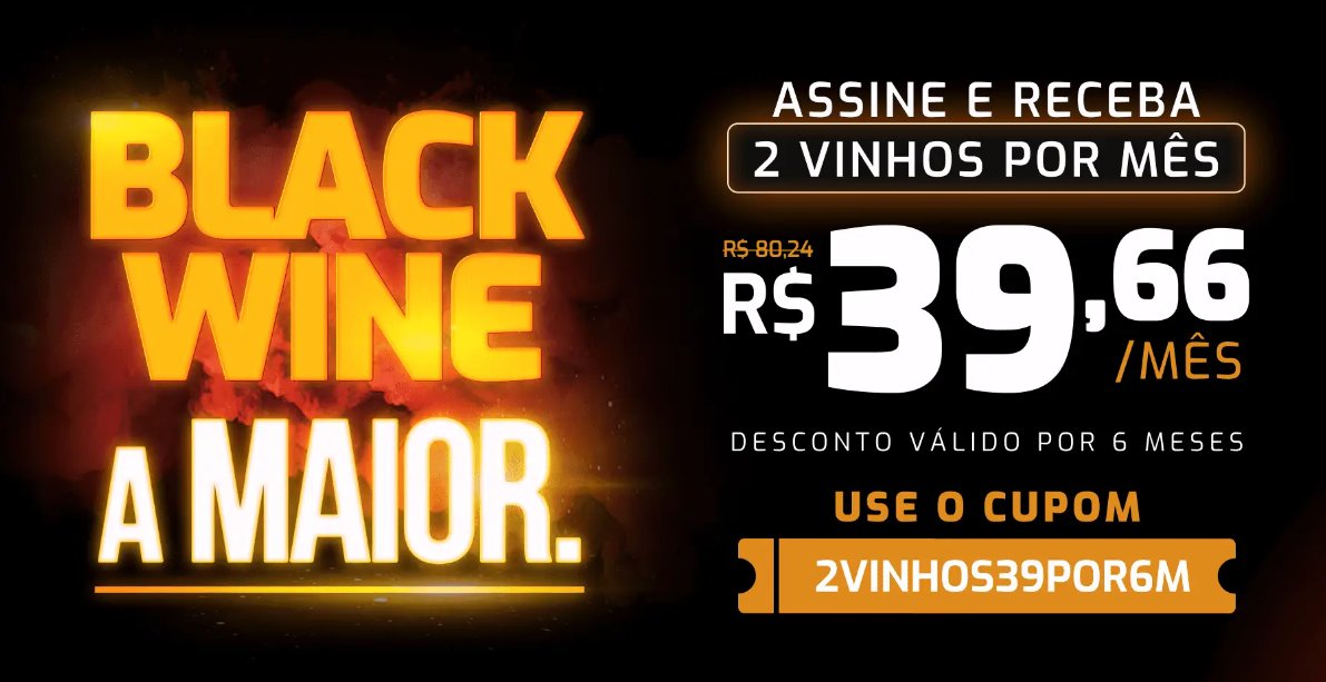 2 VINHOS POR R$ 39 NA WINE

vc sabia que vinho além de fazer bem pro coração, ainda é afrodisíaco?? 😈😈

vinho.me/BF-XET39
•⁠ ⁠plano mensal, sem fidelidade
•⁠ ⁠⁠cada garrafa sai por R$ 16,50
•⁠ ⁠vinhos exclusivos e selecionados