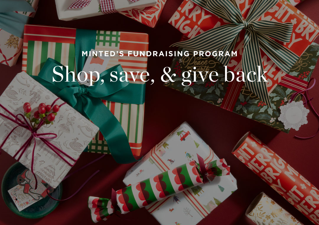 The holiday season is upon us and we're partnering with San Francisco-based company Minted to bring you discounts on your holiday gift and holiday card shopping!  

⭐ Our code: FUNDRAISEHYP ⭐ 

You’ll get a 20% discount &amp; Minted will donate 15% of your purchase back to us!