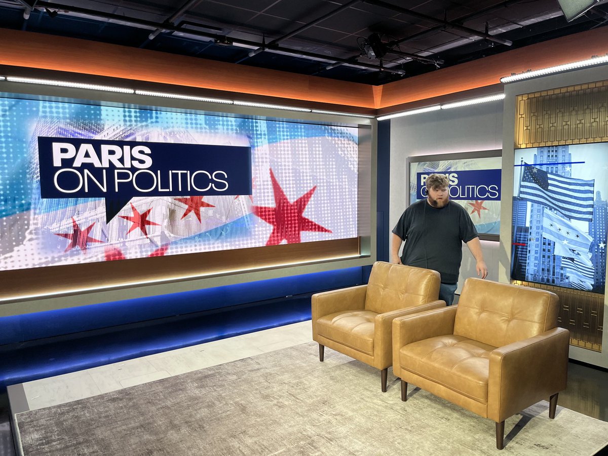 Debuting the new Paris on Politics set! Stay tuned - 9:30pm tonight on ⁦<a href="/fox32news/">FOX 32 News</a>⁩