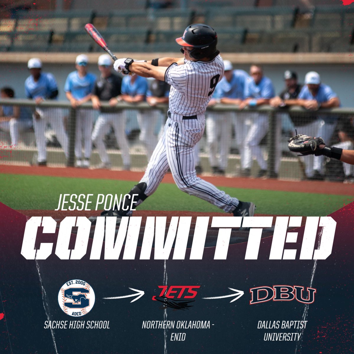 Sachse HS Baseball (@sachsebaseball) on Twitter photo Huge news! Former Mustang standout, Jesse Ponce ( <a href="/Ponce_Jesse12/">Jesse Ponce</a> ), has officially committed to further his athletic and academic journey with <a href="/DBU_Baseball/">DBU Baseball</a> ! Congratulations, Jesse! We’re so proud of you—go make us proud at the D1 level! #D1 Huge news! Former Mustang standout, Jesse Ponce ( <a href="/Ponce_Jesse12/">Jesse Ponce</a> ), has officially committed to further his athletic and academic journey with <a href="/DBU_Baseball/">DBU Baseball</a> ! Congratulations, Jesse! We’re so proud of you—go make us proud at the D1 level! #D1
