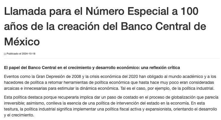 Problemas del Desarrollo (UNAM) tweet media