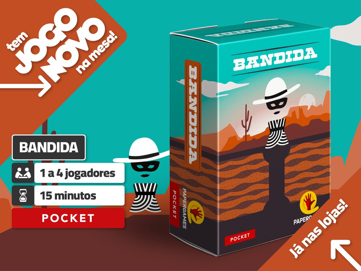 A Bandida chegou! 😎

Nesse lançamento tão aguardado, é preciso unir forças para enfrentar um grande desafio: impedir a fuga de uma prisioneira que está escapando por túneis subterrâneos!

papergames.com.br/bandida/

JÁ NAS LOJAS! ❤️