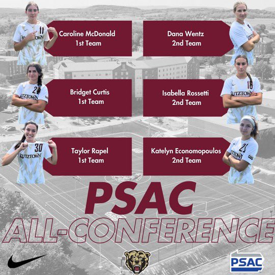 Congratulations to the SIX Golden Bears earning ALL-CONFERENCE honors! 🐻⚽️💛