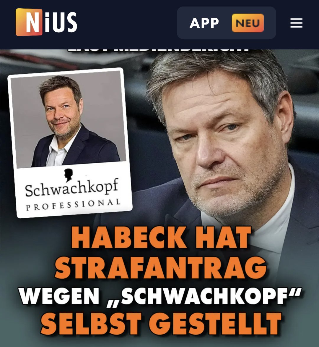 jreichelt's tweet image. BREAKING NIUS: Die Staatsanwaltschaft bestätigt es! Robert Habeck, der Mann, der Kanzler werden will, hat persönlich Strafantrag gestellt gegen einen Bürger, der ihn als "Schwachkopf" bezeichnet hat, und so eine Hausdurchsuchung herbeigeführt. Dieser Mann verbietet sich nicht nur…