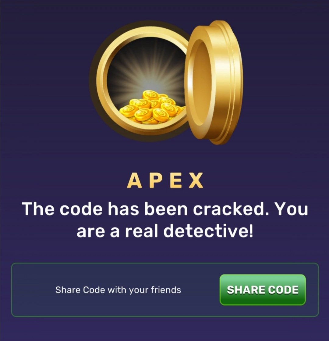 Airdrop1345's tweet image. Treasure Tapper daily code November 14

A ● ━
P ● ━ ━ ●
E ●
X ▬ ● ● ━

#treasure #treasuretapper #airdrop #taptoearn #tapswap