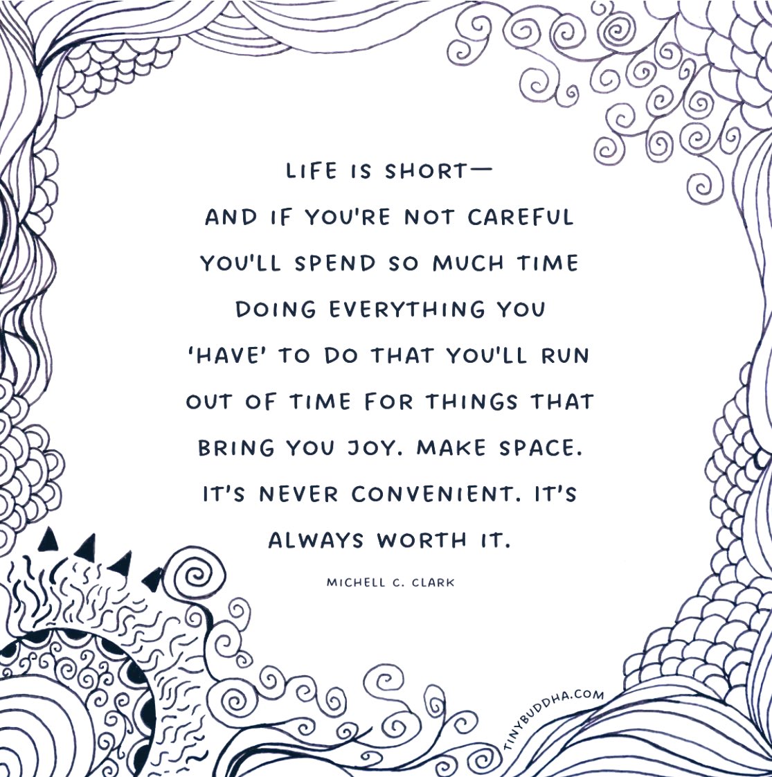 Momentum Psychology (@_momentumpsych) on Twitter photo 🌅 Make space for things that bring you joy 🌅
It's so easy to get caught up in our to-do lists and busy lives, just doing the next thing and the next thing and the next thing…
Love this (posted by <a href="/tinybuddha/">Tiny Buddha</a> on IG): 🌅 Make space for things that bring you joy 🌅
It's so easy to get caught up in our to-do lists and busy lives, just doing the next thing and the next thing and the next thing…
Love this (posted by <a href="/tinybuddha/">Tiny Buddha</a> on IG):