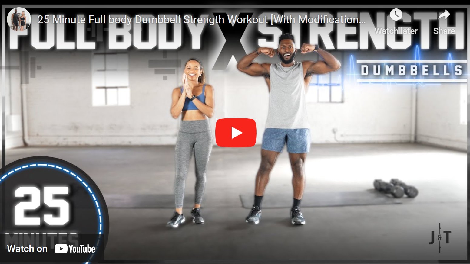 Dumbbell full body strength workout hotsell
