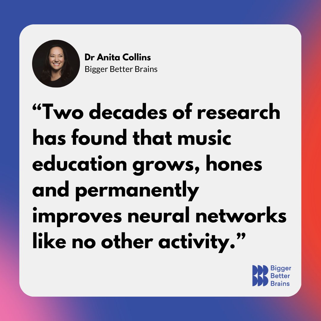 bb_brains's tweet photo. 🔉 Share this quote if you agree!

💪 We're always advocating for the importance of music education over here at BBB HQ!

🗞️ Read the full article containing Anitas quote here: https://t.co/j2rn0Z8OWi https://t.co/YG46TJCUP5