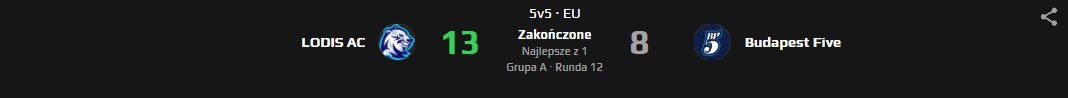 Dwie zmiany i bilans z 1/5 naprawiony do 7/5 esea main

Pozdroo🤪
<a href="/Lodis_LDS/">LODIS</a>