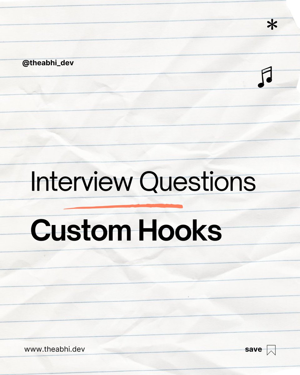 theabhi_dev's tweet image. Want to ace your React interviews? 🤔 Test your knowledge on custom hooks with these 15 essential questions. Are you ready? #ReactInterview #CustomHooks #MERNChallenge