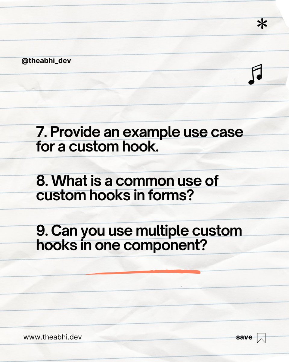 theabhi_dev's tweet image. Want to ace your React interviews? 🤔 Test your knowledge on custom hooks with these 15 essential questions. Are you ready? #ReactInterview #CustomHooks #MERNChallenge