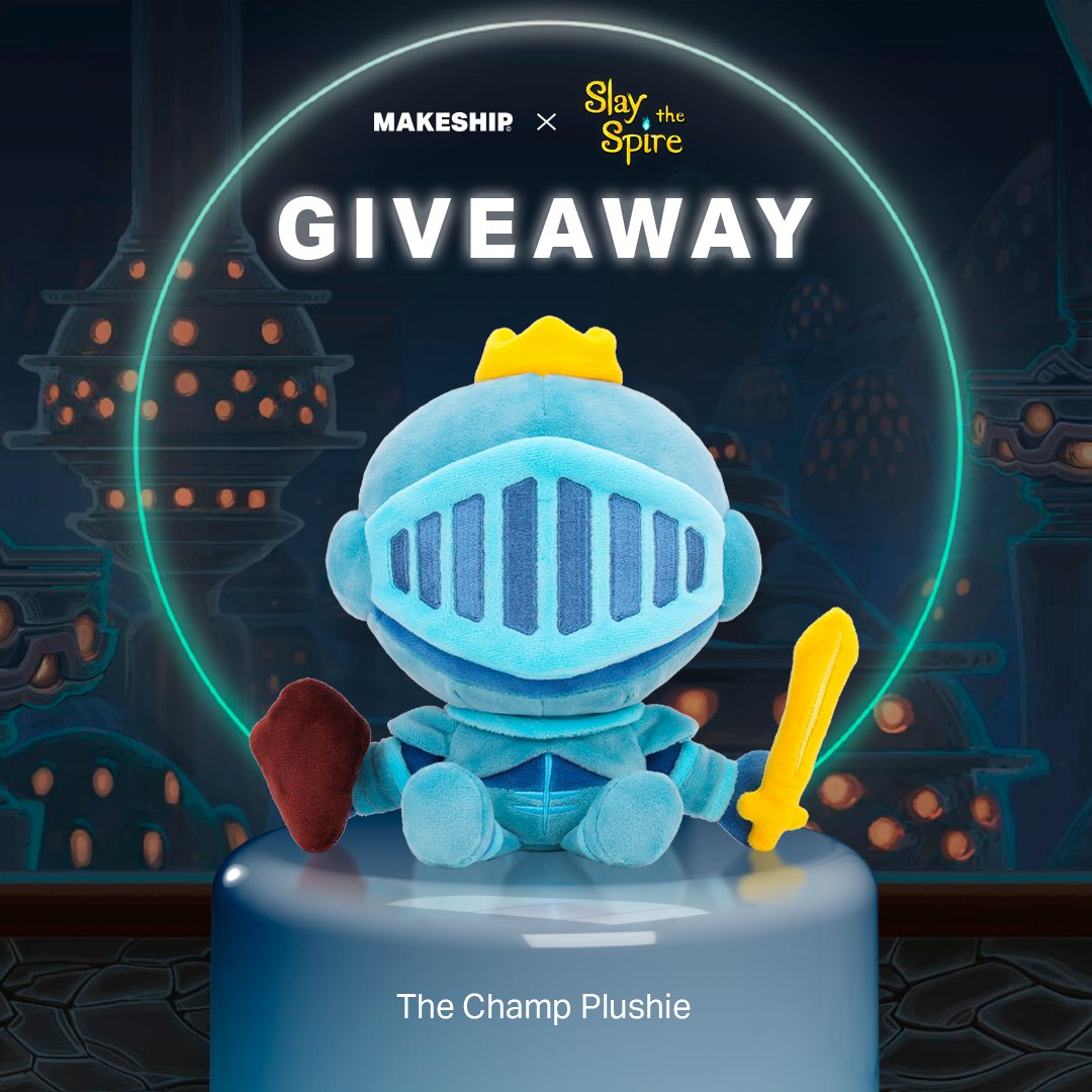 Mega Crit ⚔️ Slay the Spire 2 Coming 2025! (@megacrit) on Twitter photo HAVE A FREE SHOT, FUTILE WEAKLING!
...at winning 1 of 2 limited edition plushies of The Champ from Slay the Spire! ⚔️
To enter:
➕ Follow <a href="/Makeship/">Makeship</a> and <a href="/MegaCrit/">Mega Crit ⚔️ Slay the Spire 2 Coming March 2026!</a> (that's us!)
🔁 Retweet this post!
Giveaway ends November 16 at 12PM PST... GOOD LUCK!! 👑 HAVE A FREE SHOT, FUTILE WEAKLING!
...at winning 1 of 2 limited edition plushies of The Champ from Slay the Spire! ⚔️
To enter:
➕ Follow <a href="/Makeship/">Makeship</a> and <a href="/MegaCrit/">Mega Crit ⚔️ Slay the Spire 2 Coming March 2026!</a> (that's us!)
🔁 Retweet this post!
Giveaway ends November 16 at 12PM PST... GOOD LUCK!! 👑