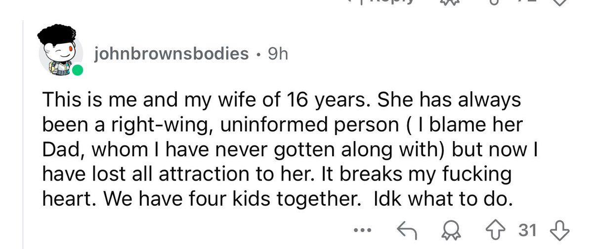 Redditor hates his wife.