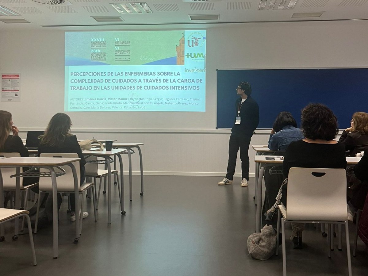 ucimacarena's tweet image. La investigación enfermera impulsa la excelencia en cuidados. Felicitamos a nuestro compañero Víctor M. Jiménez @victorjgar por su participación en el XXVIII Encuentro Internacional de INVESTEN en Castellón #inves24  @Investenisciii  #ICCAPA