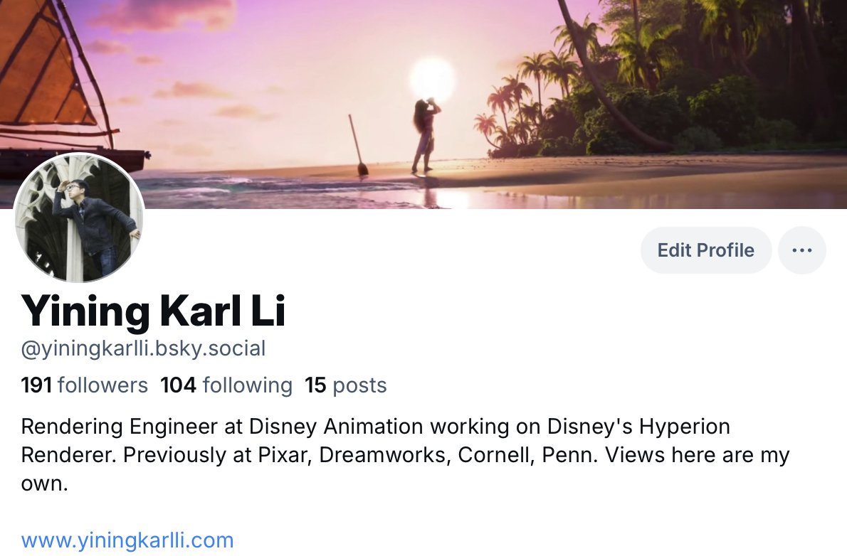 yiningkarlli's tweet image. Just a reminder: I've set up shop over on the new place now (and I'm still on the gamedev Mastodon too). The new place is great; there's a critical mass of graphics/gamedev people over there now and it honestly feels a lot like how this place was before it all went to crap.