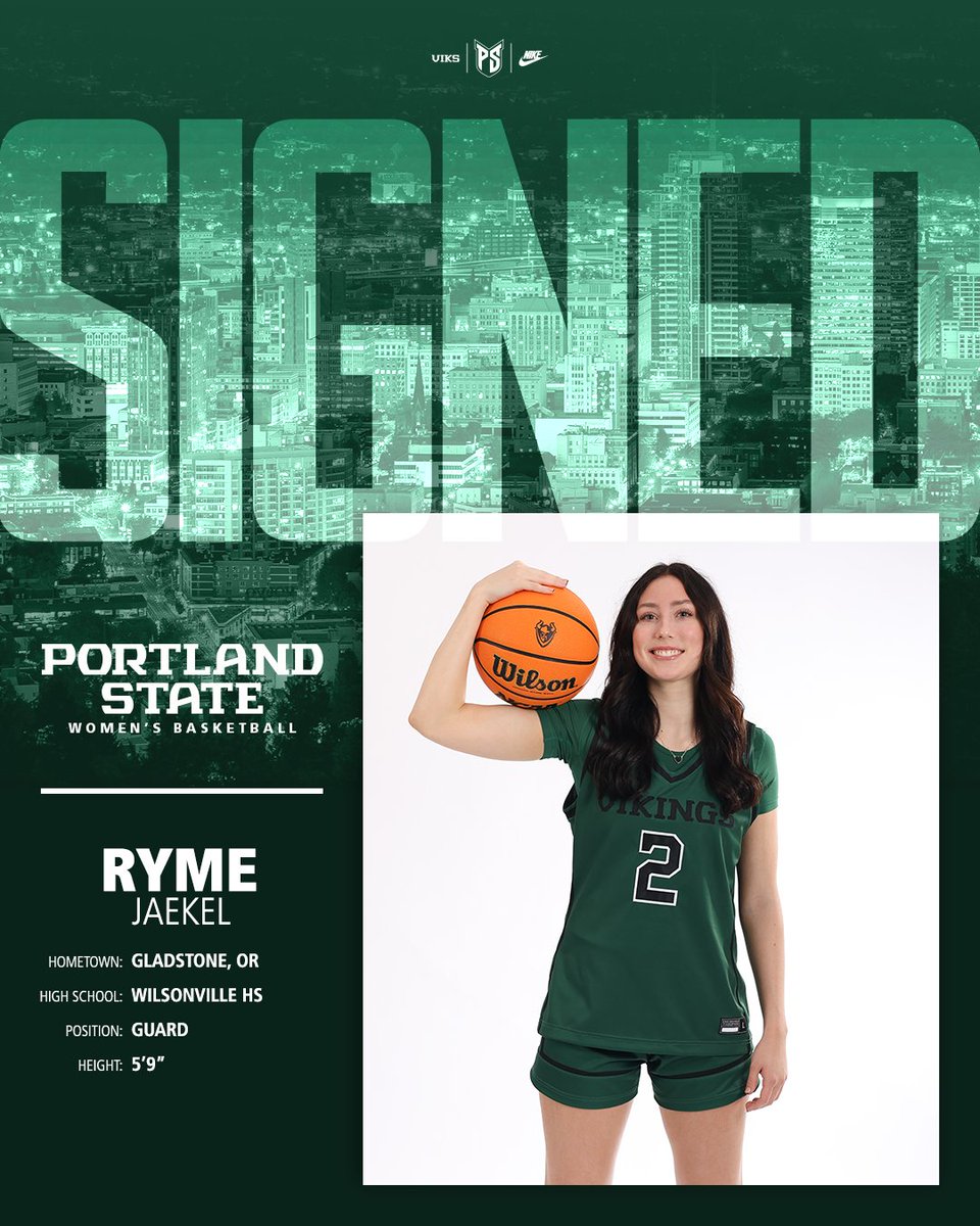 Portland State Women’s Basketball (@psuvikswbb) on Twitter photo It's 𝙤𝙛𝙛𝙞𝙘𝙞𝙖𝙡𝙡𝙮 𝙤𝙛𝙛𝙞𝙘𝙞𝙖𝙡! Welcome to PSU, <a href="/RymeJaekel/">Ryme Jaekel</a>!
"A willing, solid defender, Ryme can change the game with her intensity on both sides of the ball. She can bring it up the floor or spot up from 3 when needed." -- <a href="/CoachChelseyG/">Chelsey Gregg</a>
#GoViks | #DefendTheShip It's 𝙤𝙛𝙛𝙞𝙘𝙞𝙖𝙡𝙡𝙮 𝙤𝙛𝙛𝙞𝙘𝙞𝙖𝙡! Welcome to PSU, <a href="/RymeJaekel/">Ryme Jaekel</a>!
"A willing, solid defender, Ryme can change the game with her intensity on both sides of the ball. She can bring it up the floor or spot up from 3 when needed." -- <a href="/CoachChelseyG/">Chelsey Gregg</a>
#GoViks | #DefendTheShip