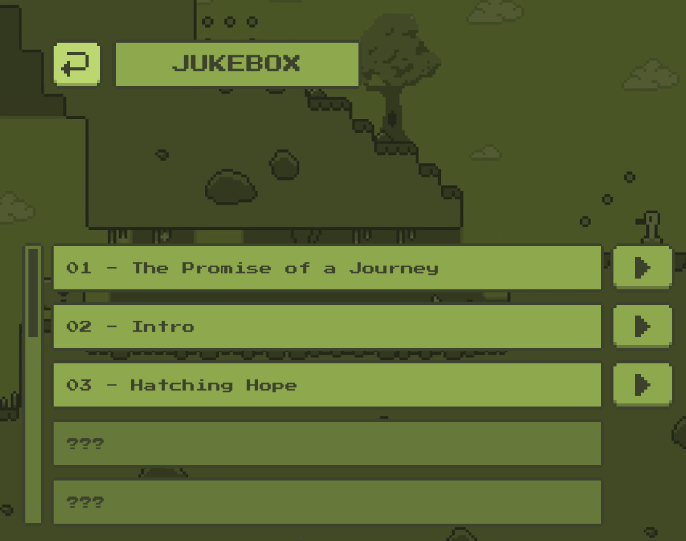 SupaBirdieBoi's tweet photo. Remember Alpha Music section from the demo?
We figured - why stop there? Now you can play any unlocked track via the Jukebox! 🎵

#SupaBirdieBoi #gamedev #gamedevelopment #indiegame #indiegames https://t.co/vc8QSpfuw5