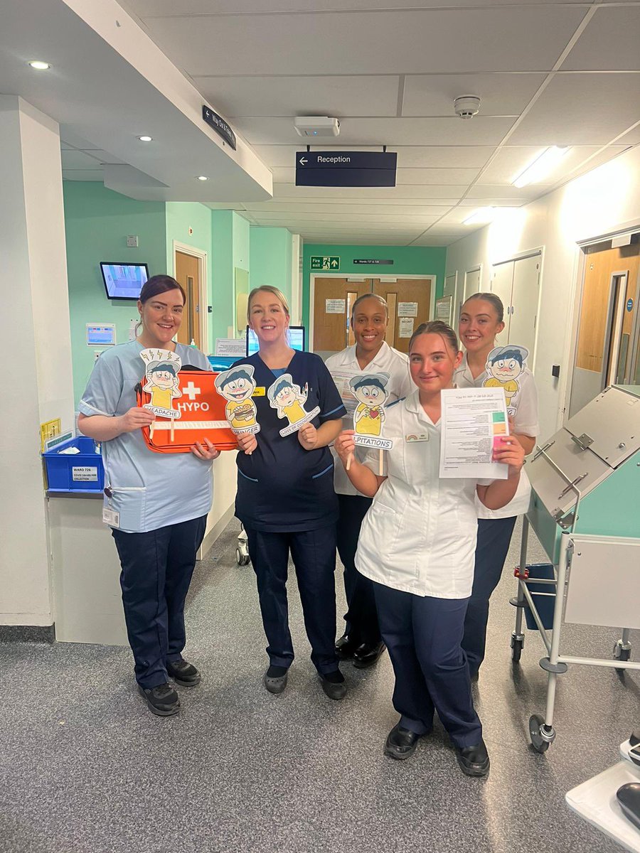 cnsrachel's tweet photo. The @UHBDiabetes team would like to thank everyone involved for their support for world diabetes day and for supporting hypoglycaemia awareness week. Big shout out to Ward West 2 on their information board #WorldDiabetesDay2024 #jellybabiesavelives https://t.co/wyThLVWr3v