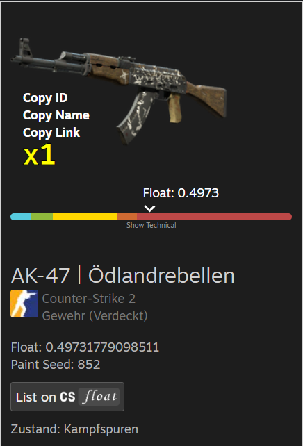 RaRiiCS's tweet photo. 🎁 AK-47 | Wasteland rebel BS GIVEAWAY ($32)

☑️ TO ENTER:

✅ Follow me
✅ Retweet + Like
✅ Sign up on Skinrave using this link: 
🔗https://t.co/UhXZR59qk0
(There is also $1000 wager Leaderboard if you want to join)

⏰ Giveaway ends in 7 days!

GL☘️
#CS2 #CS2Giveaway #CSGO #CSGOGiveaway #cs2skins #Giveaways #Giveaway #skinrave