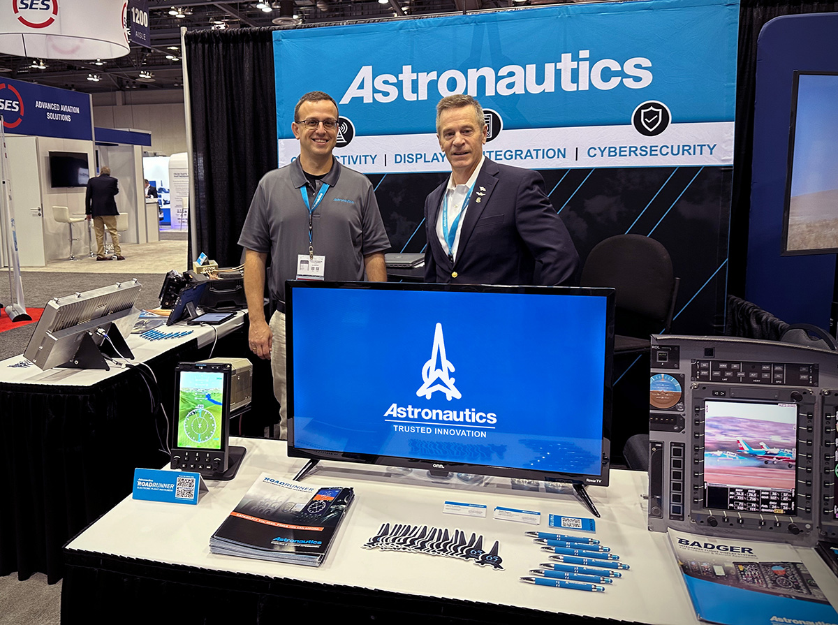 Thank you for visiting us at #AAAACribbins!
Let’s continue the discussion!  Contact us at BusDev@Astronautics.com for more about our #connectivity, #displays &amp; #integration, and #cybersecurity solutions!

Next on the calendar: EFB Users Forum in Lisbon, Portugal, November 19-21.