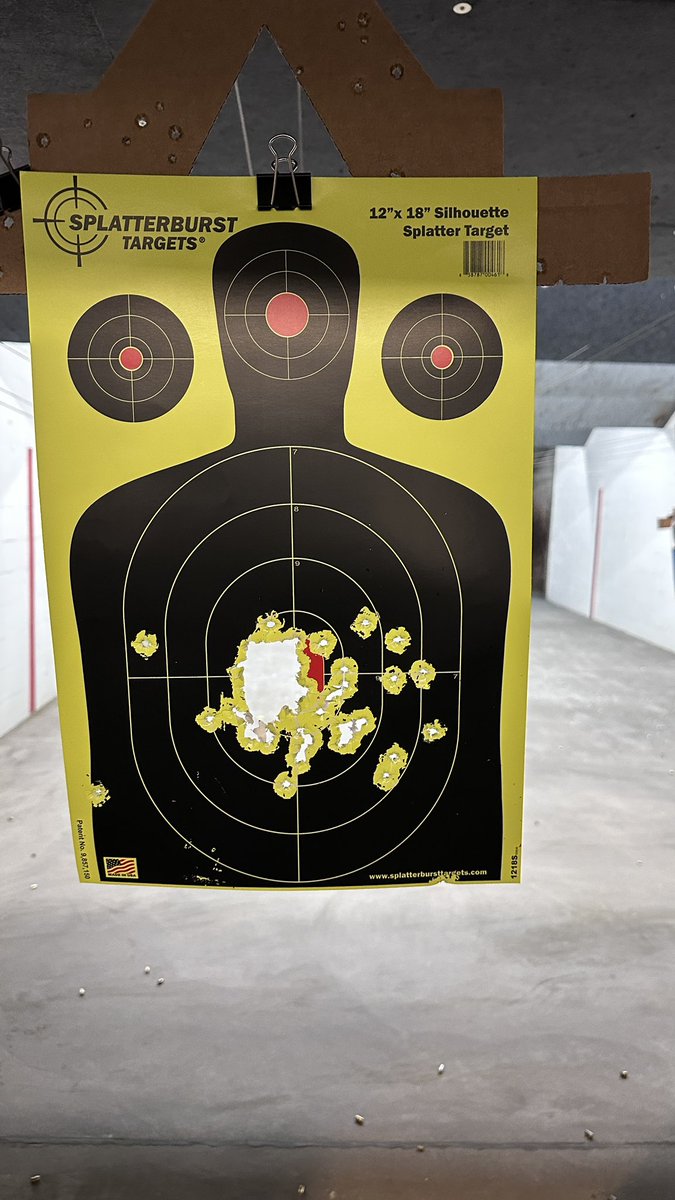 WaitLemmeFinish's tweet image. This what 50 rounds with decent grouping looks like #samehole