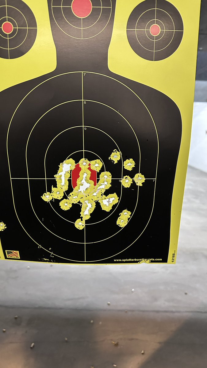 WaitLemmeFinish's tweet image. This what 50 rounds with decent grouping looks like #samehole