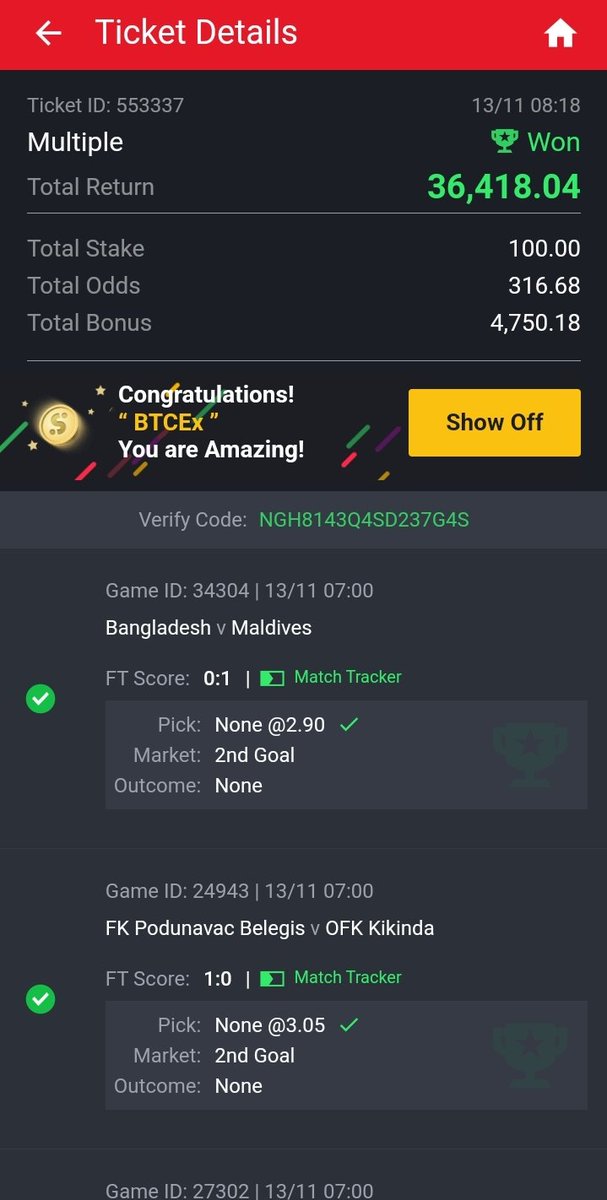 JosephChie17698's tweet photo. 316 odds Boom 💥💥💥 
@Wolezzytips @officialmoore7 @_itsmaytips @Ekitipikin 
Just leave this option for me na me get am https://t.co/igjvNGrWn9