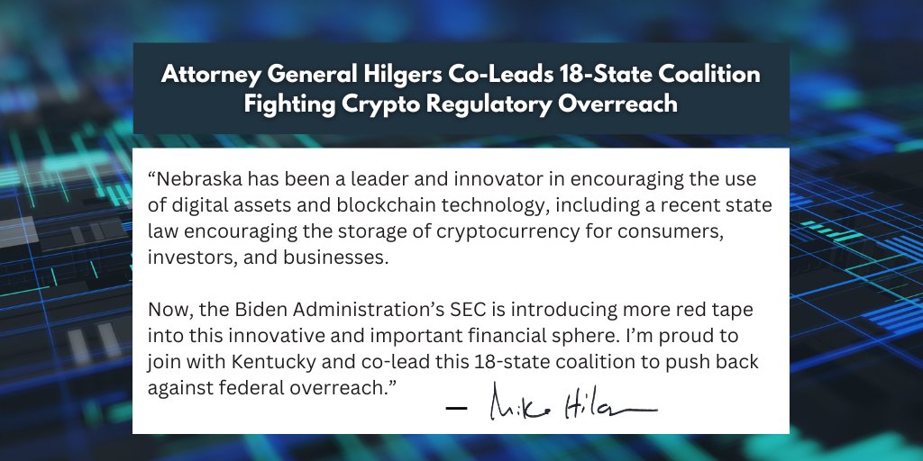 The SEC overstepped its authorization from Congress and is attempting to classify cryptocurrencies as investment contracts – like stocks or bonds – that are subject to the SEC’s regulation. Read about our lawsuit: bit.ly/3OagNPC